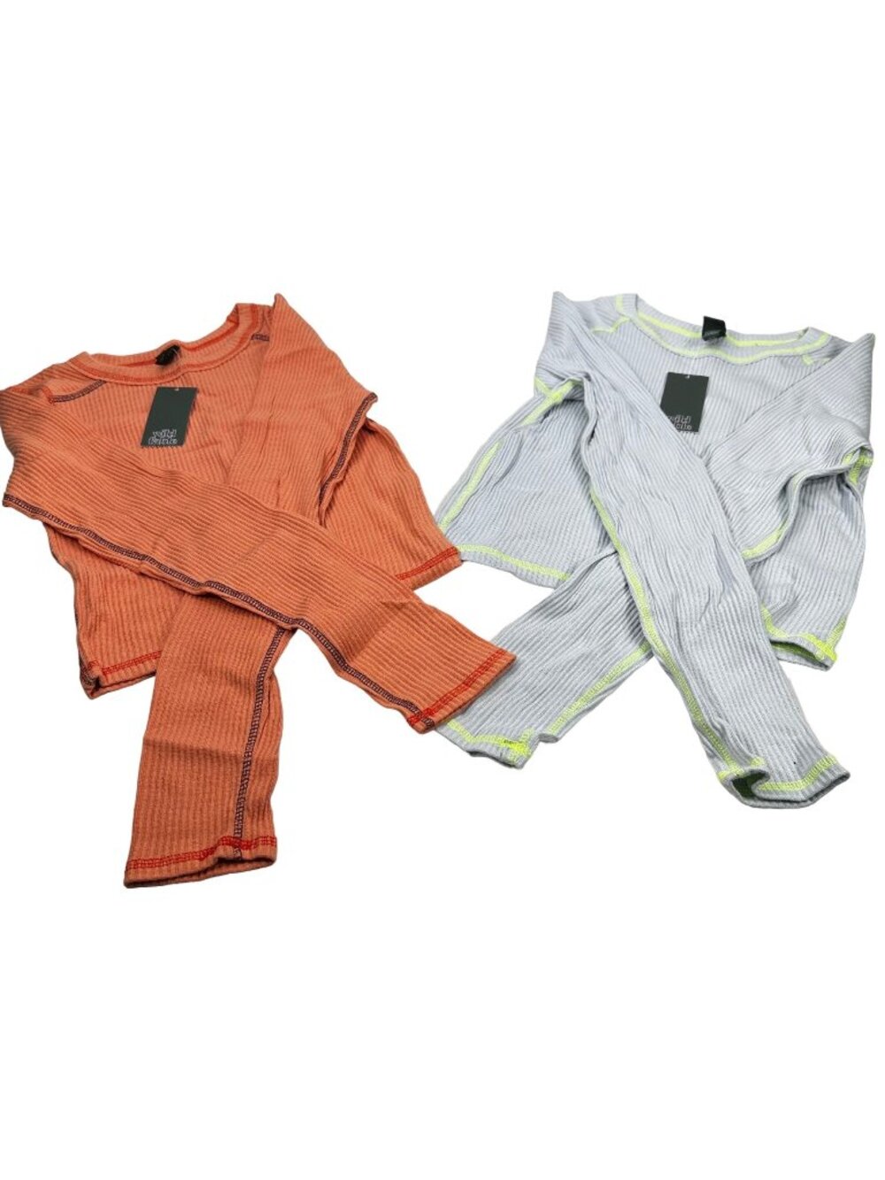 Lot of 2 Shirts Wild Fable Women's Size Large Long Sleeve Tee Shirts Peach Blue